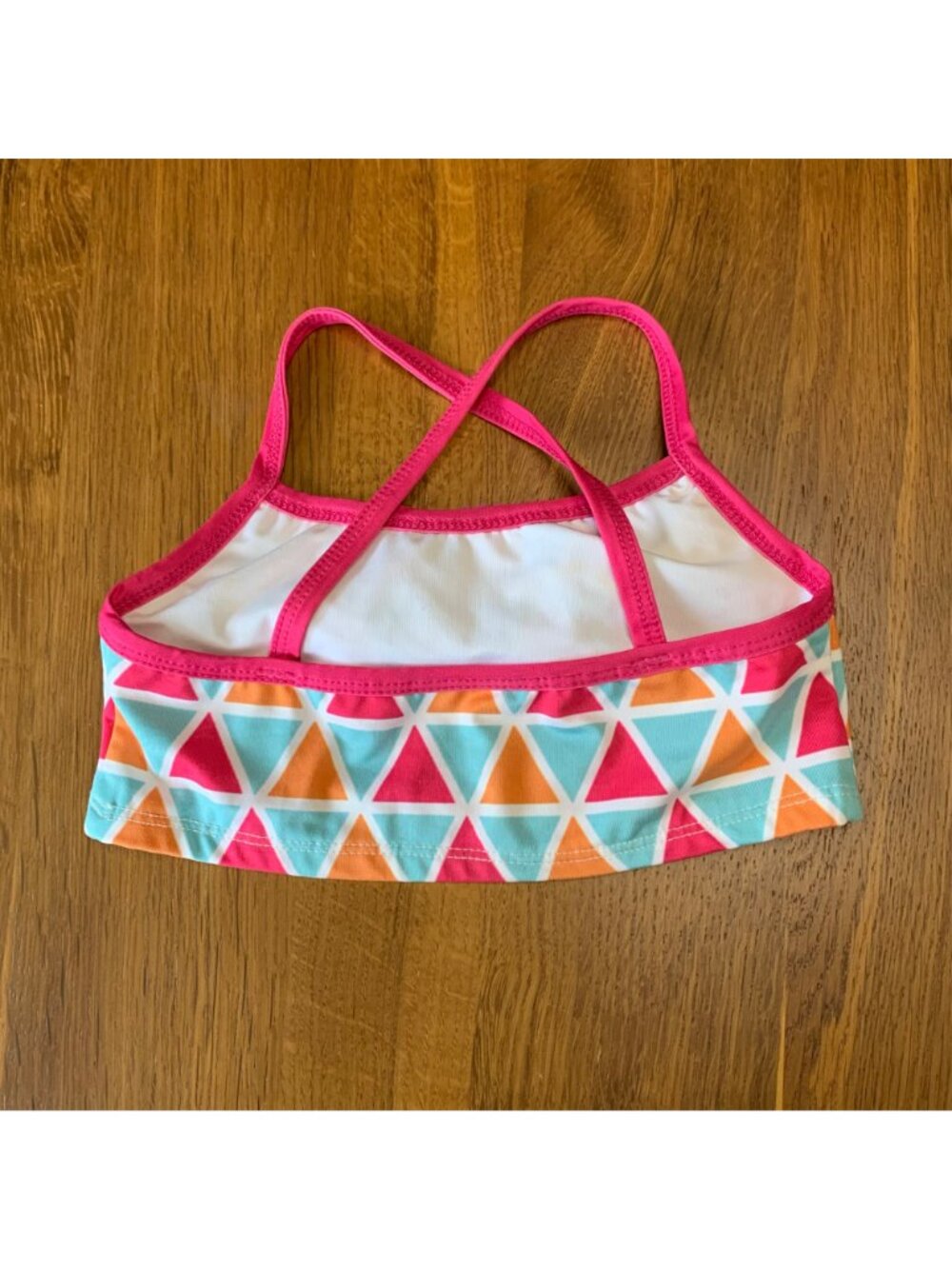 MASALA BABY Ruffle Skirted Swimsuit Girls 4T Mosaic Bikini Set 2 Piece Geometric - Picture 4 of 8